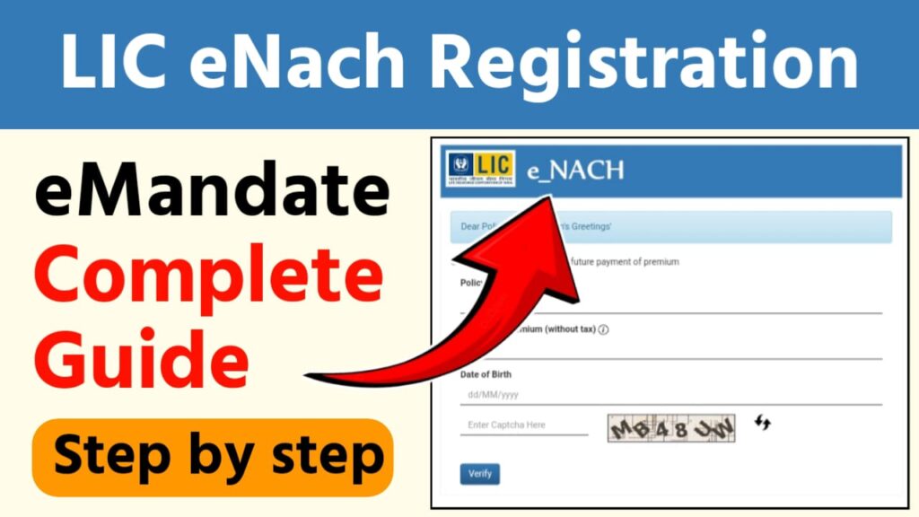 LIC eNACH Registration